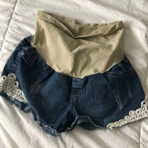 Denim shorts